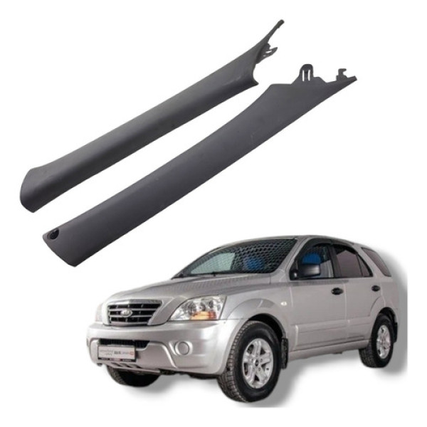 Par Acabamento Coluna Parabrisa Kia Sorento 2006 A 2013