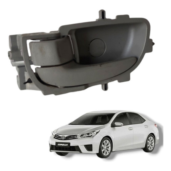 Maçaneta Interna Dianteira Traseira Esq Toyota Corolla 2016 Cinza Dianteira/traseira