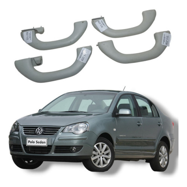 Jogo Alça Teto Puta Que Pariu Vw Polo Comfortline 2008 13