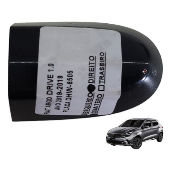 Acabamento Maçaneta Externa Dianteira Direita Fiat Argo 2019 Preto