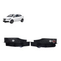 Par Soleira Acabamento Traseiro Chevrolet Onix 2014 Preto