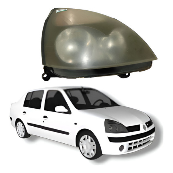 Farol Dianteiro Direito Renault Clio Megane 2004 Direito Direito/passageiro