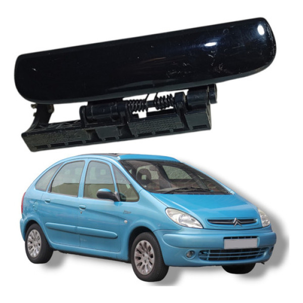 Maçaneta Externa Traseira Esquerda Citroën Xsara Picasso 04 Preto Traseira