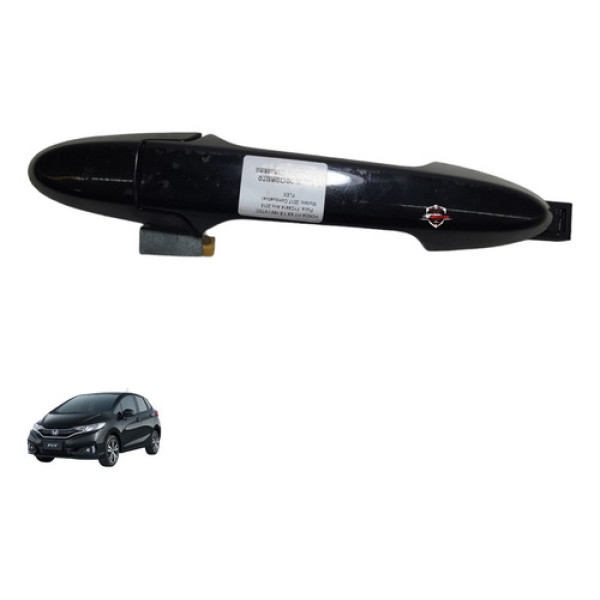 Maçaneta Externa Dianteira Esquerda Honda Fit 2017 Preto Dianteira