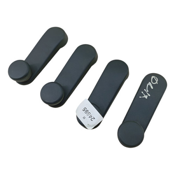 Jogo Manivela Vidro Gm Onix Prisma Cobalt Spin 2013 2019 Preto