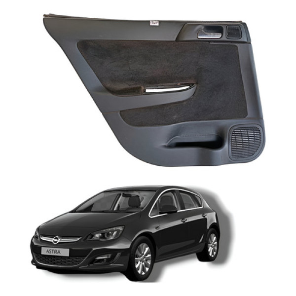 Forro Porta Traseira Esquerda Chevrolet Astra Sedan 2010 Preto