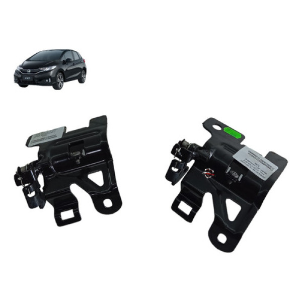 Par Suporte Trava Banco Traseiro Honda Fit 2017