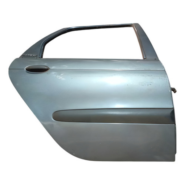 Porta Traseira Le Renault Scenic 1.6 2004 Traseira Esquerda Cinza