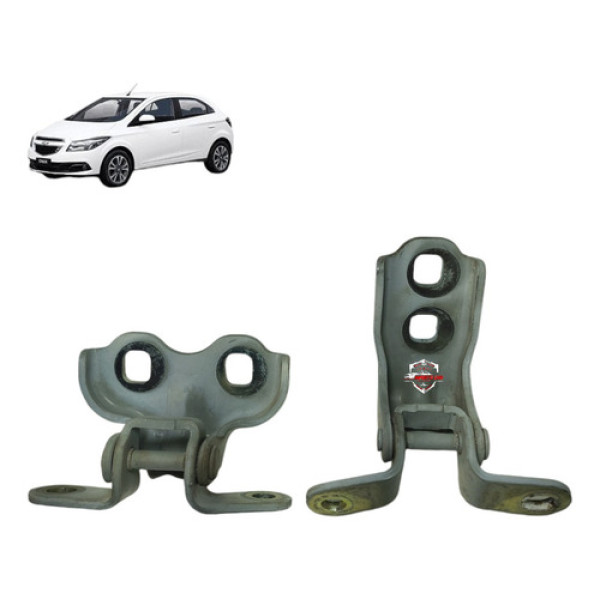 Par Dobradiça Porta Dianteira Direita Chevrolet Onix 2014