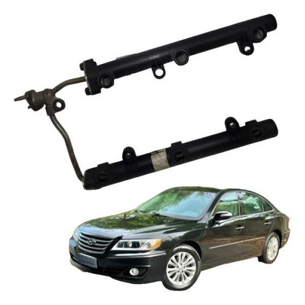 Flauta Combustível Bico Injetor Hyundai Azera 3.3 08  2011