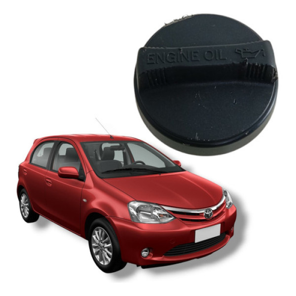 Tampa Óleo Motor Toyota Etios 2012 A 2020 Preto