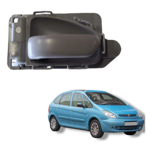 Macaneta Interna Picasso Esquerdo Citroen Xsara 2002 A 2011 Cinza Dianteira