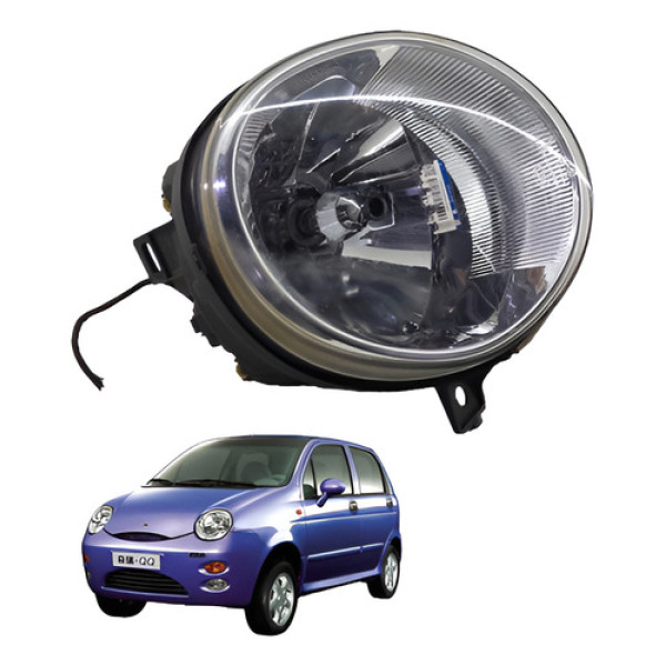 Farol Esquerdo Chery Qq 2010  2015 Esquerdo/motorista