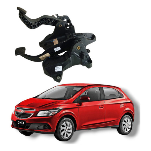 Pedaleira Pedal Freio Embreagem Gm Onix Prisma 2013 2020