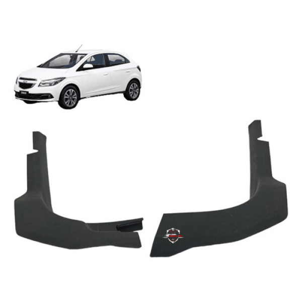 Par Soleira Dianteira Chevrolet Onix Prisma 2014 Preto