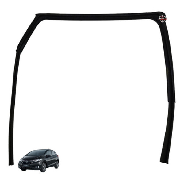 Borracha Canaleta Traseira Direita Honda Fit 2017 Preto