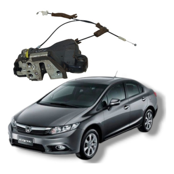 Fechadura Elétrica Dianteira Esquerda Honda Civic Lxs 12 16