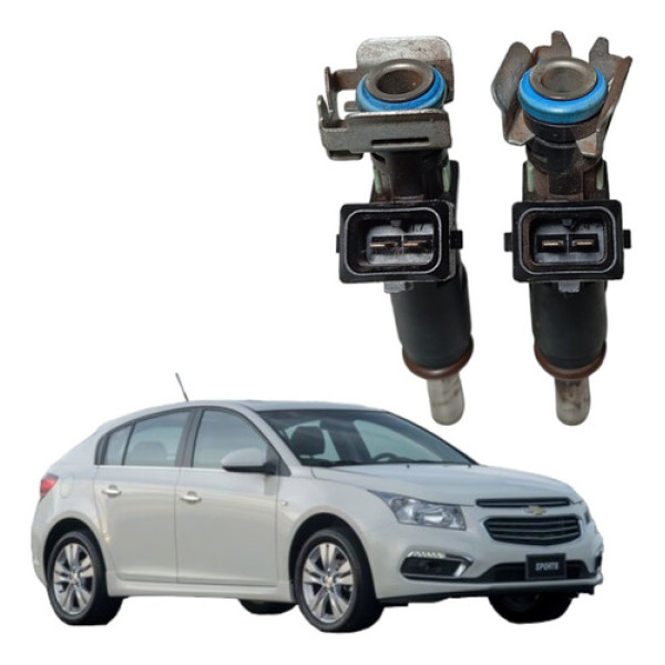 Par Bico Injetor Cruze 1.8 Ltz Flex 2013 A 2016