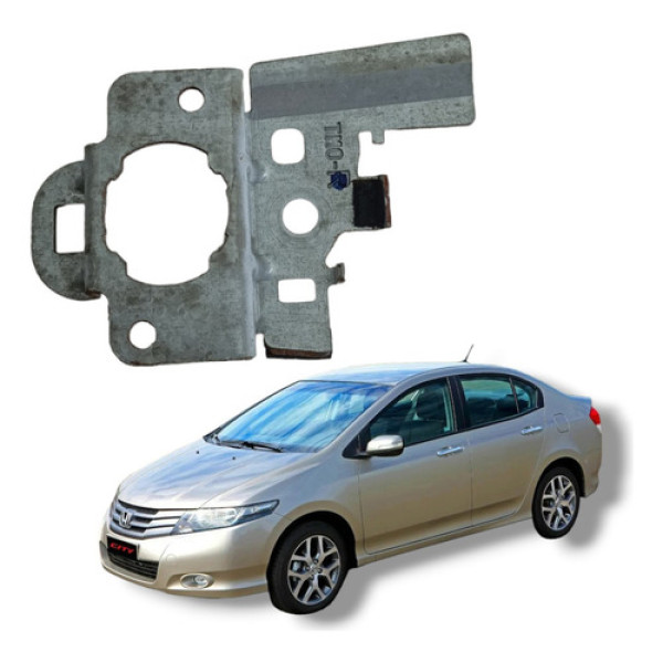 Suporte Miolo Maçaneta Porta Honda City 2009 A 2014 Cinza Traseira