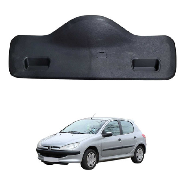 Acabamento Tampa Traseira Peugeot 206 2000  2008 9625054577 Preto