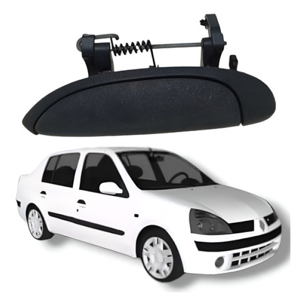 Maçaneta Externa Dianteira Esquerda Renault Clio Megane 2004 Traseira