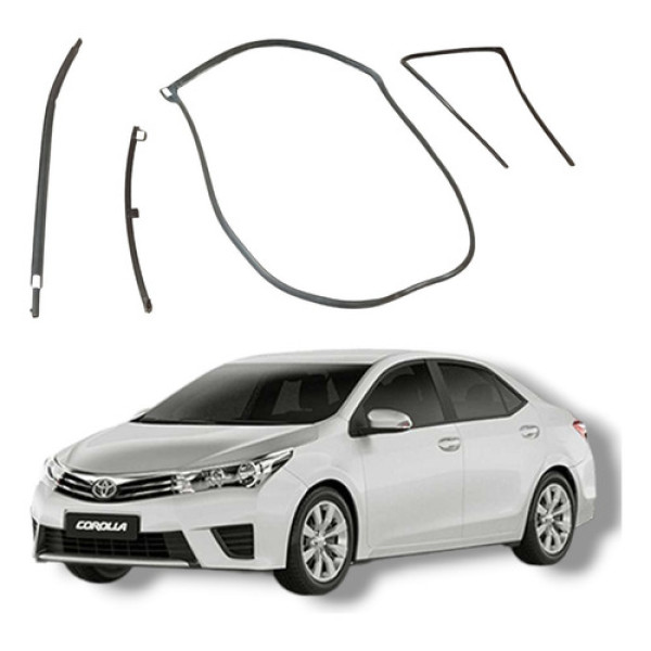 Jogo Borracha Porta Traseira Direita Toyota Corolla 2016