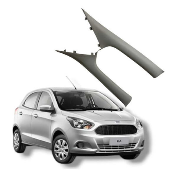 Par Acabamento Coluna Parabrisa Ford Ka  2017