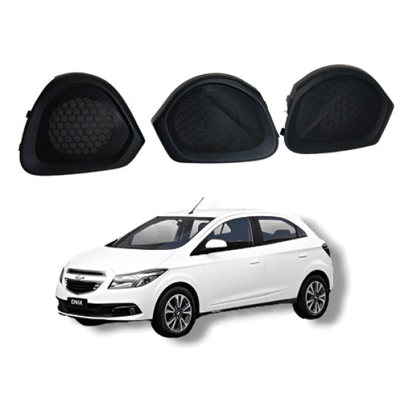 Jogo Tela Alto Falante Porta Chevrolet Onix Prisma 2014 2017