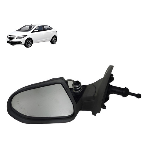Retrovisor Manual Dianteiro Esquerdo Chevrolet Onix 2014