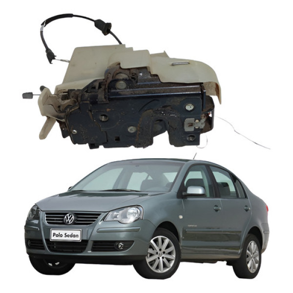 Fechadura Elétrica Traseira Direita Vw Polo Sedan 10  2013