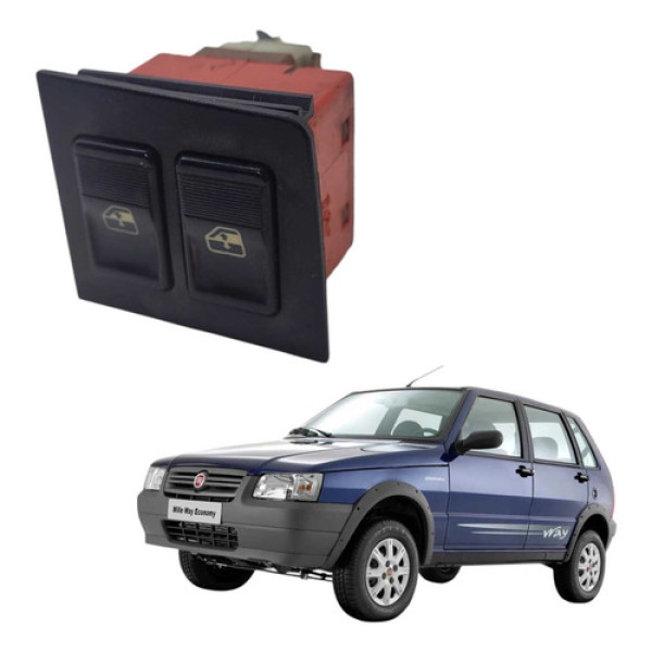 Botao Vidro Dianteiro Eletrico Fiat Uno Mille 2003 2012
