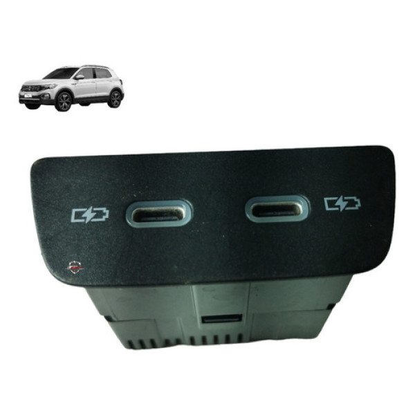 Botão Entrada Dupla Usb Volkswagen T-cross 2023