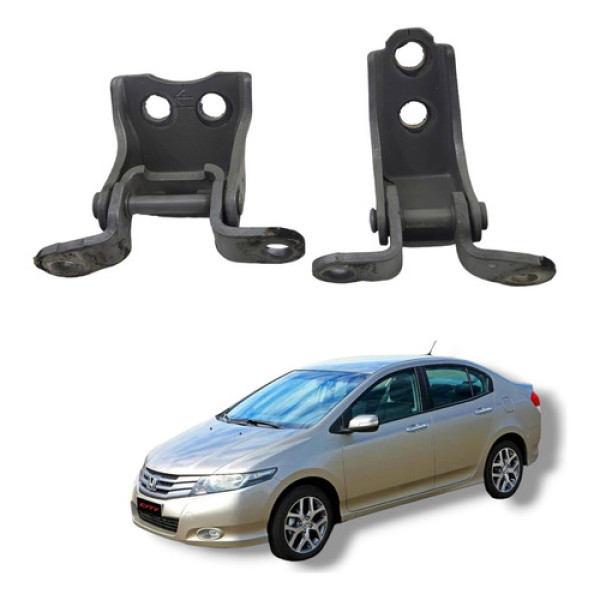 Par Dobradiça Porta Traseira Direita Honda City 2009 A 2013