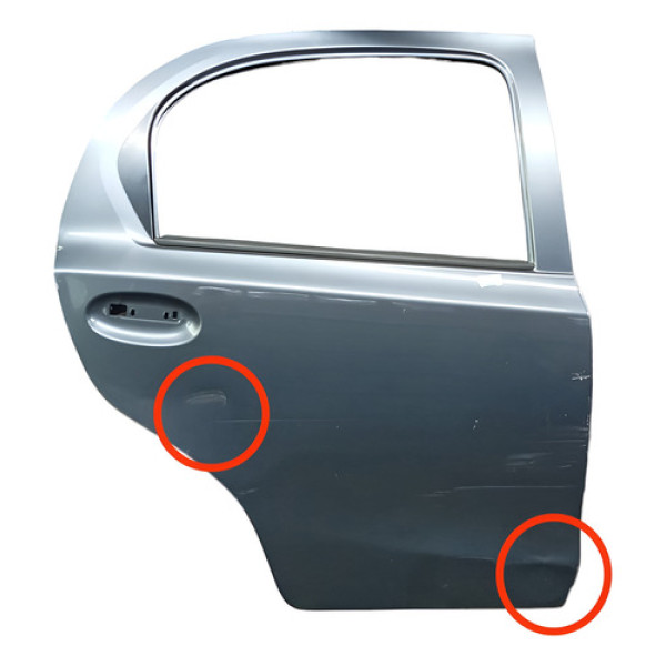 Porta Traseira Direita Toyota Etios Hb X 2015 Traseira Direita Cinza