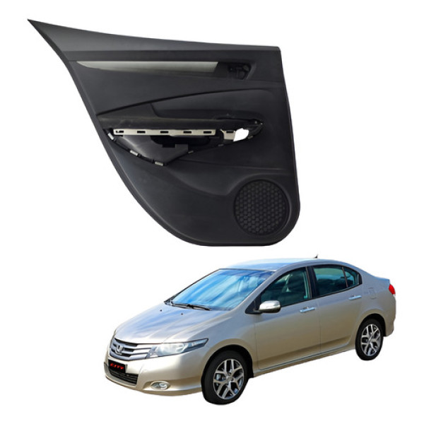 Forro Porta Traseira Direita Honda City 2010   2013 Preto