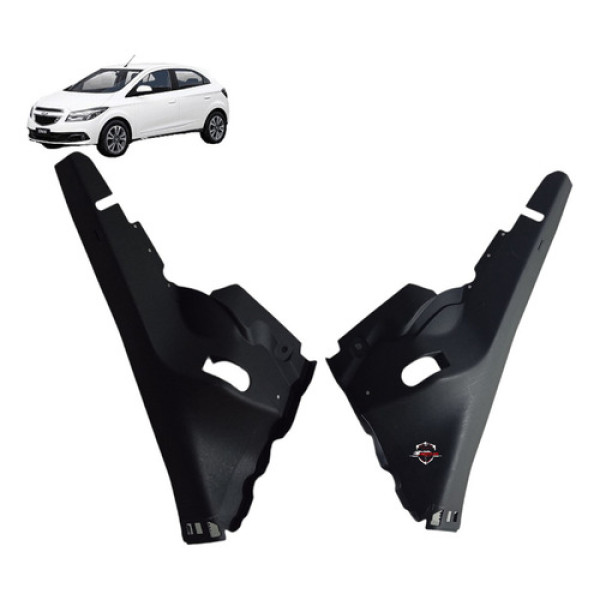 Par Moldura Coluna Traseira Chevrolet Onix 2014