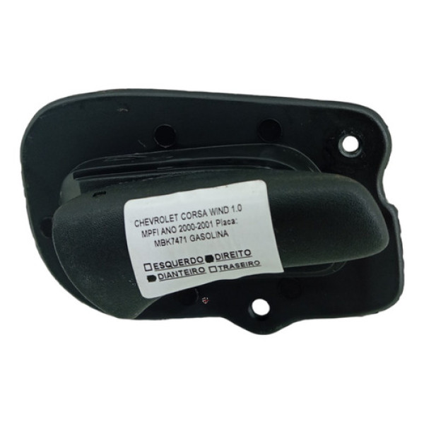 Maçaneta Interna Dianteira Direita Chevrolet Corsa Wind 2001 Preto
