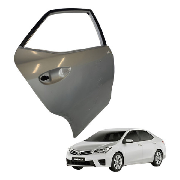 Porta Traseira Direita Toyota Corolla 2016 2019 Traseira Direita Prata