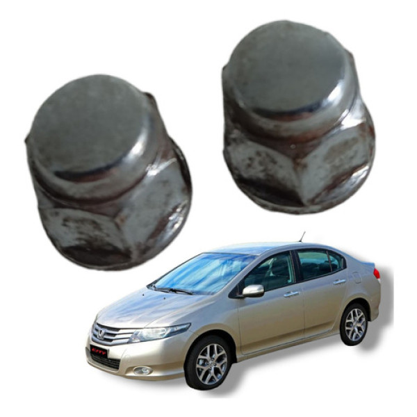 Par Porca Roda Honda City 2009 A 2013