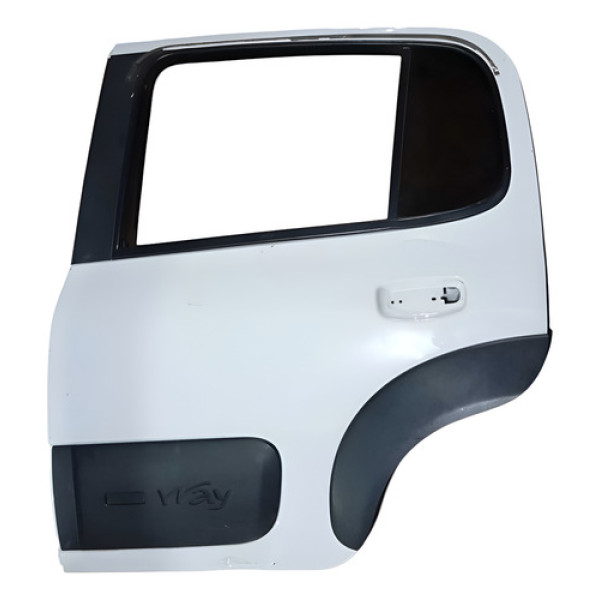 Porta Traseira Lado Esquerdo Fiat Uno Way 2020 Traseira Esquerdo Branca