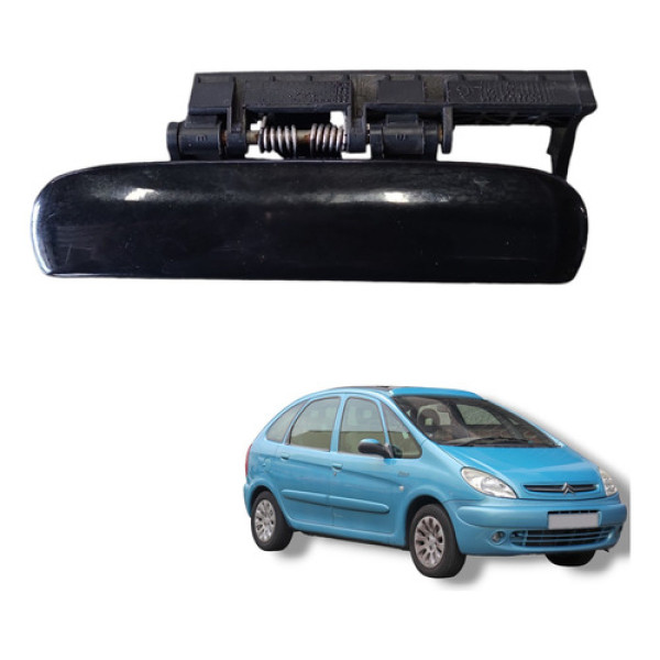 Macaneta Externa Esquerdo Picasso Traseiro Diant 2002 A 2005 Preto Dianteira/traseira