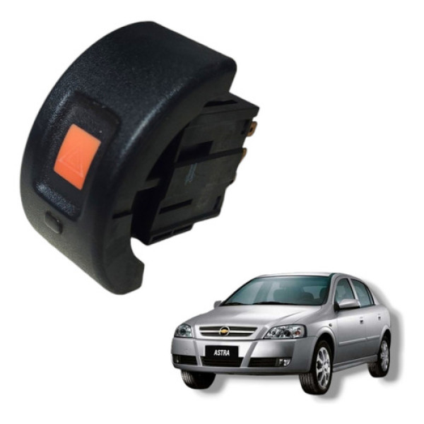 Botão Pisca Alerta Gm Astra Corsa Montana 1999 A 2012 Preto