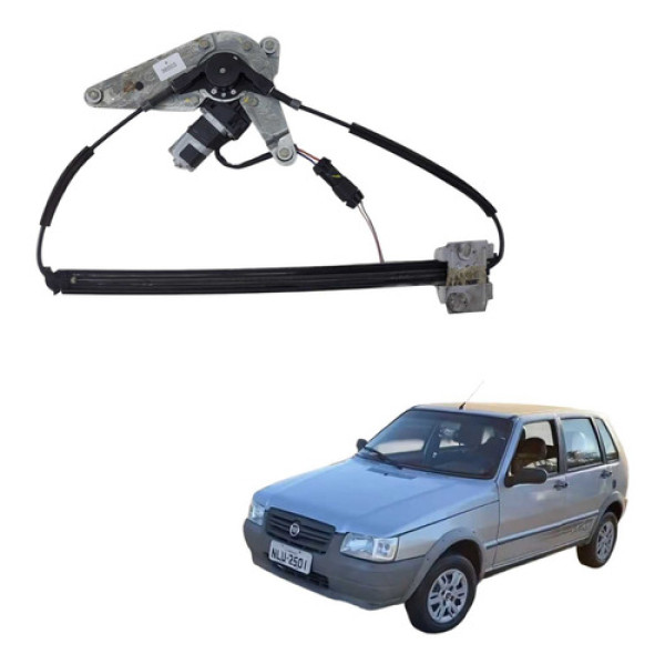 Maquina Vidro Eletrica Porta Diant Ld Fiat Uno Mille 2012