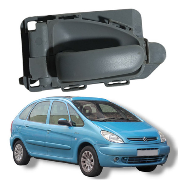 Maçaneta Interna Traseira Esquerda Citroën Xsara Picasso 04 Cinza Traseira