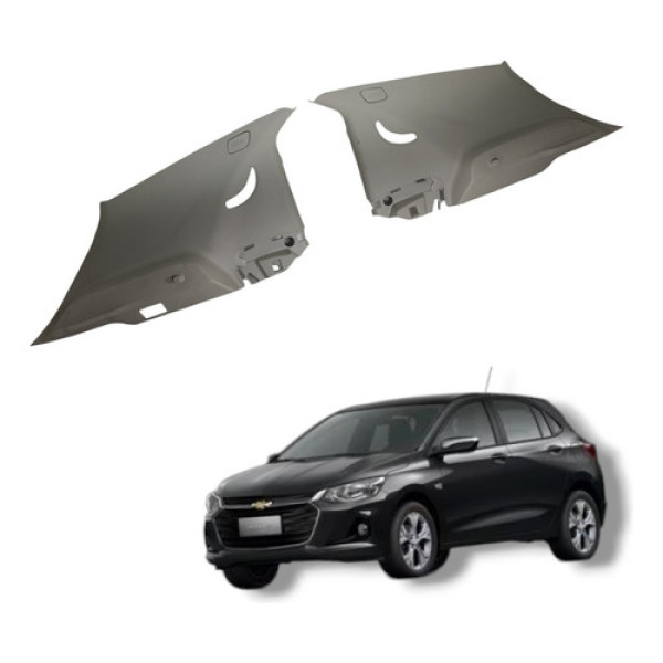 Par Suporte Bagagito Chevrolet Onix Turbo 2020 2023 Bege