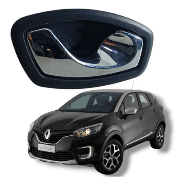 Maçaneta Interna Traseira Direita Renault Captur 2018 A 2021 Preto