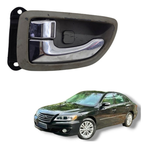 Maçaneta Interna Traseira Esquerdo Hyundai Azera 2008 A 2011 Cinza