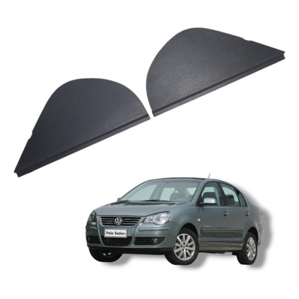 Par Acabamento Painel Lateral Vw Polo Comfortline 2008 2013
