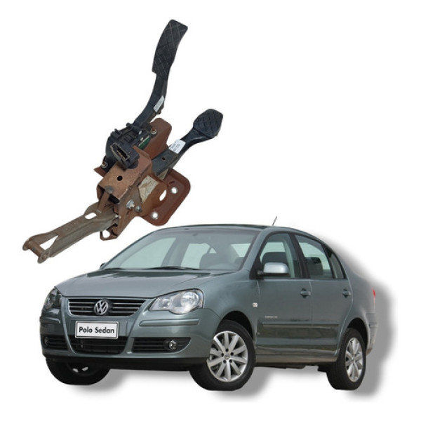 Pedaleira Freio Acelerador Vw Polo Comfortline 1.6 2008 2013