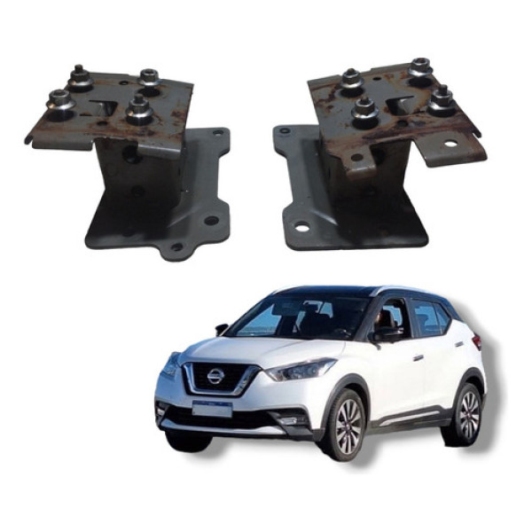 Par Suporte Alma Para Choque Dianteiro Nissan Kicks 2017 22